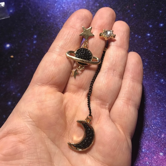 NEW!💙💎AWESOME!😎BLACK🌙GOLDEN⭐️💎💙ASYMMETRICAL! - Picture 4 of 8